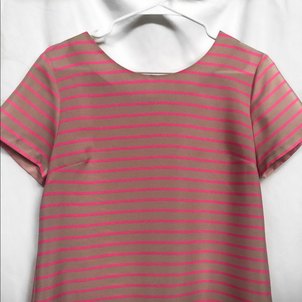 J. Crew Blouse | Pink and Light Pink Striped